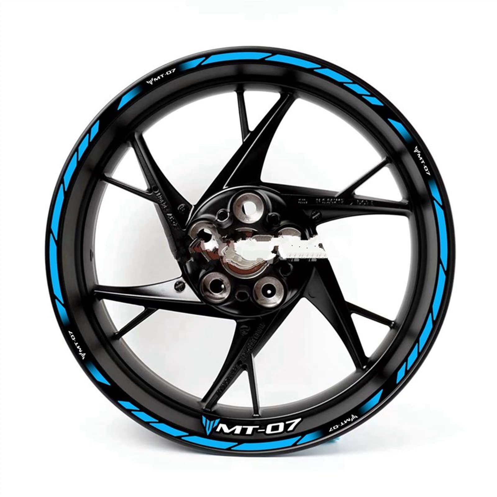 Pegatinas reflectant para rueda de motocicleta Mt07, juego de logotipos de calcomanías de llanta común para Yamaha Mt 07 2020 2021, modelos nuevos y antiguos - AliExprs 201355758
