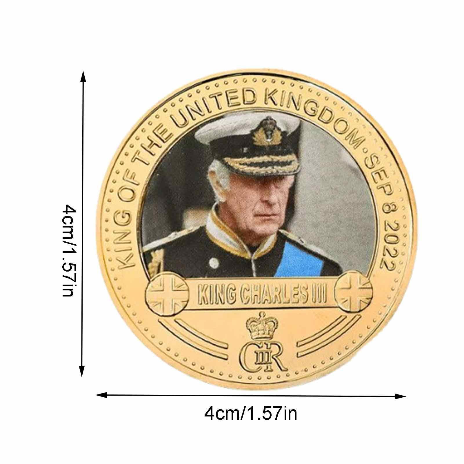 Amazon.co.jp: チャールズ王戴冠式コイン - 刻まれたチャールズ 3 世戴冠式記念メダル - コレクター向けのお土産金属コイン ロイヤル  Sakmura : ホビー