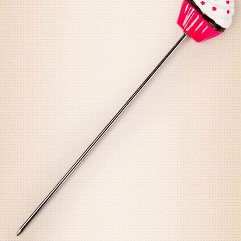 Hemoton 2pcs Stainless Steel Cake Tester Love Dot Pattern Essential Baking Tool for Muffins and Bread Testing Easy to Use and Clean for Home Bakers