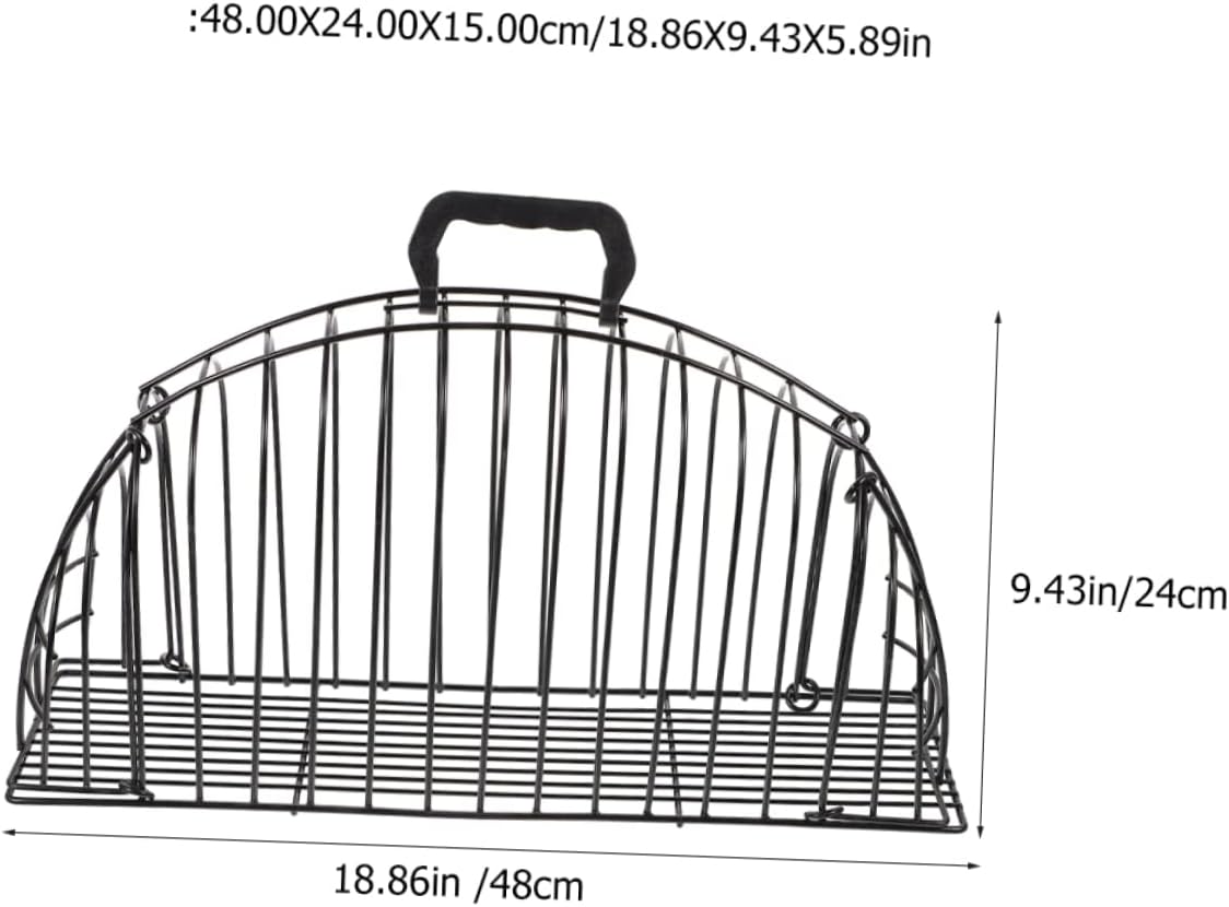 GANAZONO Cat Shower Cage Pet Bathing Cage Stainless Steel Material Durable and Scratch-Resistant