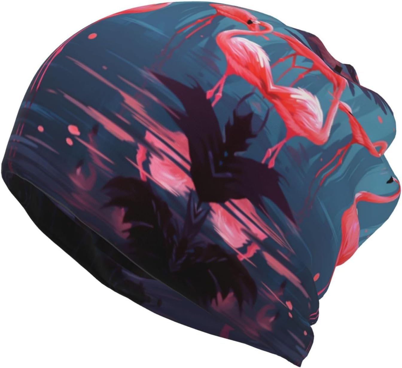 (Lovely Flamingos) Multi-Functional Convertible Brimless Hat for Daily Outdoor Travel Use -