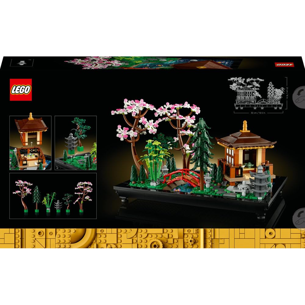 LEGO Icons Zaciszny ogród 10315 | Dekoracja do domu, zestaw konstrukcyjny dla dorosłych, prezent dla dorosłych, dla kobiet i mężczyzn, 1363 elementy