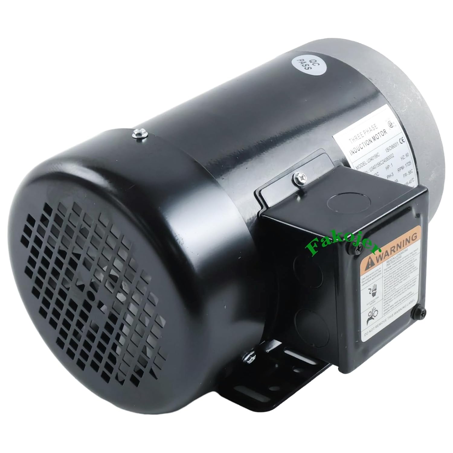 1 HP Three Phase 56C Frame 1725 RPM General Purpose Electric Motor 5/8“ Shaft Diameter 60HZ 230V/460V TEFC
