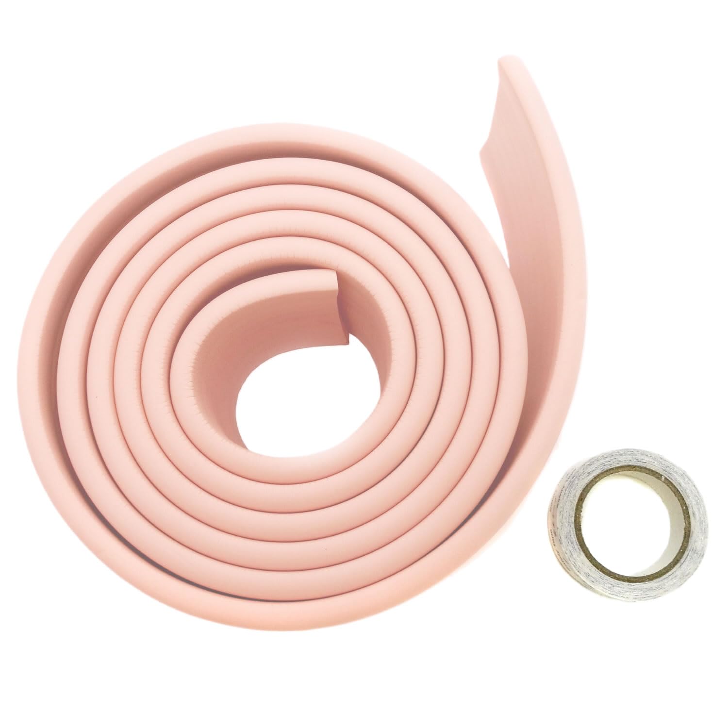 Universal Protector Espuma, 200cm x 80mm x 8mm Multiusos anticolisión Protección Espuma Rollo para Bebés niños, No Tóxico, Seguridad Protectores Superficie & Bordes, Rosado, KXD7002-pink