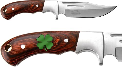 NDZ Performance Elk Ridge ER-052 - Hoja fija de acero inoxidable de 9.5 pulgadas, cuchillo de bolsillo, cuchillo de caza, cuchillos al aire libre