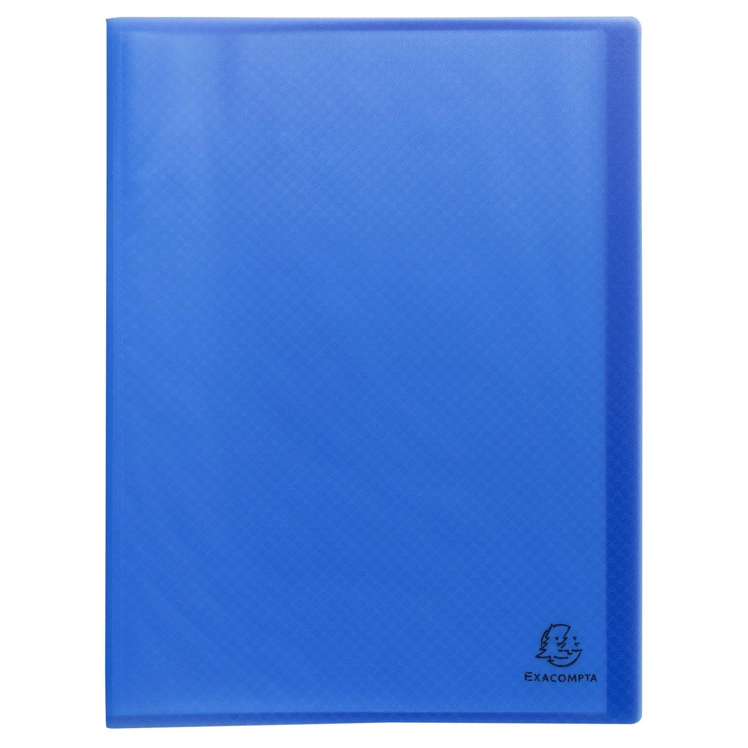 Exacompta - Ref 78542E - Box of 15 Opak recycled document protectors - 40 grained pockets - 80 sheets - for A4 format - soft cover in polypropylene 4/10th semi-opaque - light blue