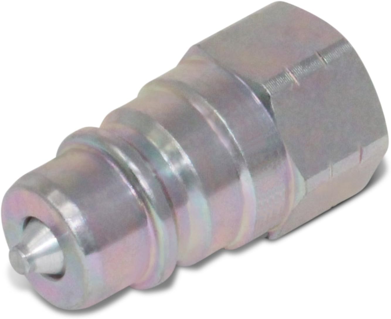 1/4” Ag ISO 5675 Hydraulic Quick Connect Coupler Set, 3/8" SAE (9/16"-18 ORB) Thread