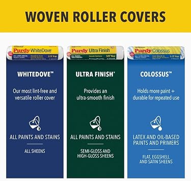 Purdy WhiteDove Jumbo Mini Roller Cover, 4-1/2 in. x 3/8 in., 2 count