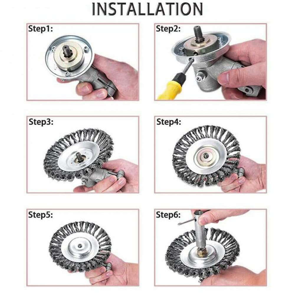 Kit 6 Pezzi Fissaggio Lama Tosaerba - Adattatore Per Decespugliatore E Tagliaerba - Foto 2