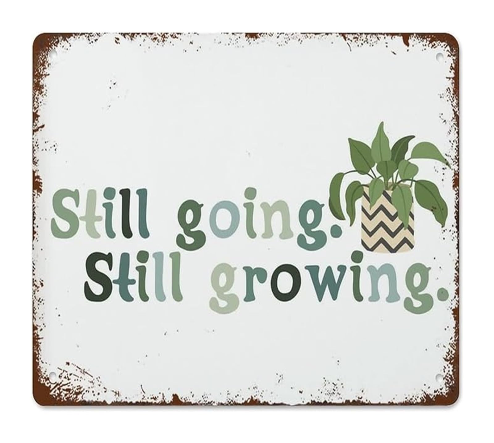 PKNVKZIDK Classroom Wall-Art Metal Sign Rustic Decor Motivational Quote for Elementary School Teacher Gift Inspirational Sign 8 X 12 in