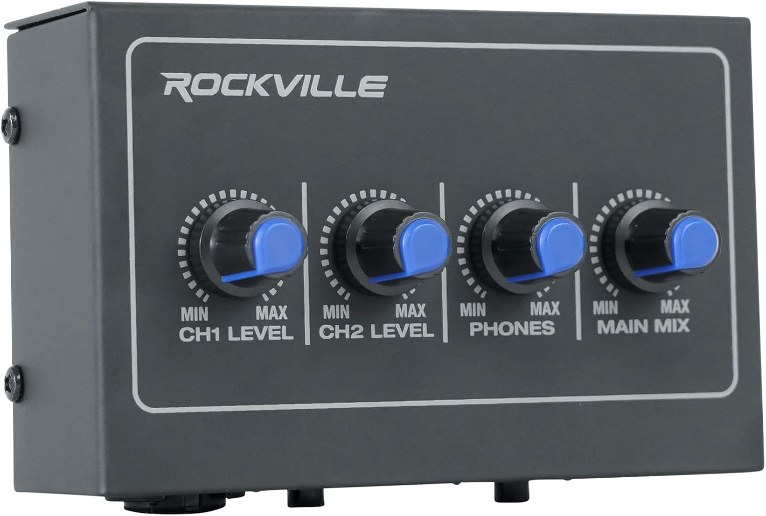 Rockville ROCK-U MINI 2x2 USB Audio Interface, 24 Bit 192kHz, Phantom Power, Bus-Powered, for Home Studio Recording and Podcasting