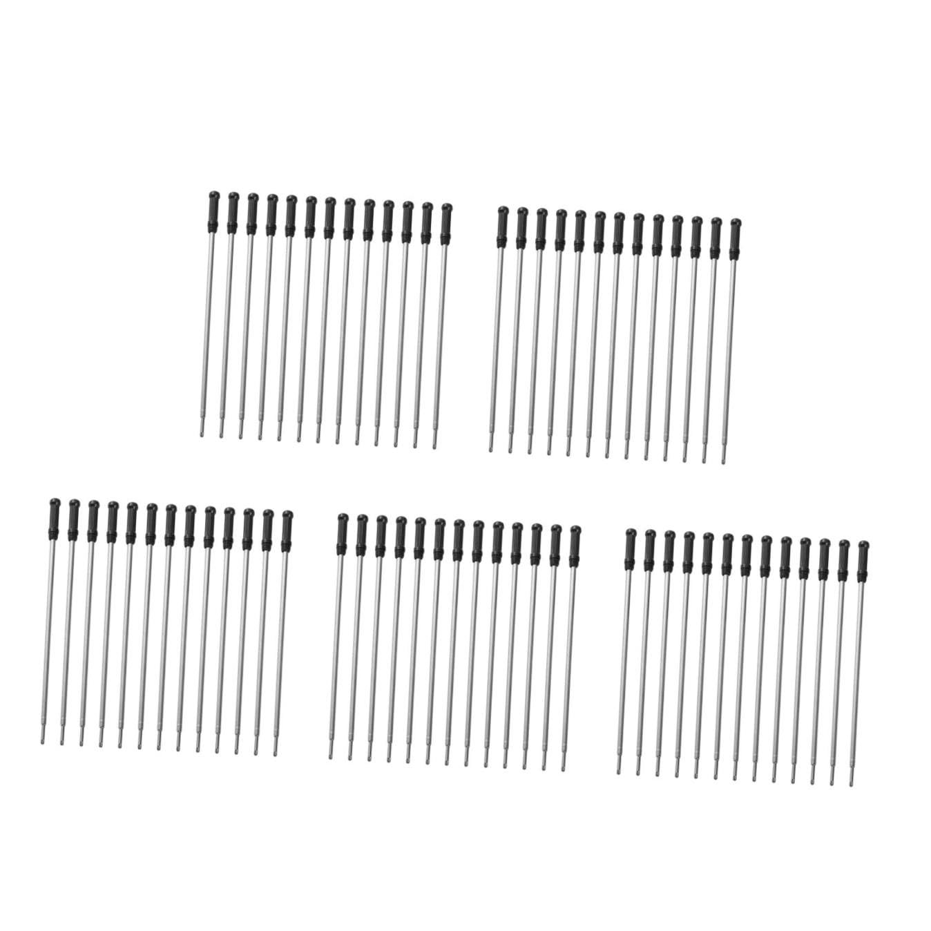 DOITOOL 250 Pièces Recharges Stylo Bille Noires Compatibles Universelles Encre Rapide Séchage pour Usage Bureau École et Maison