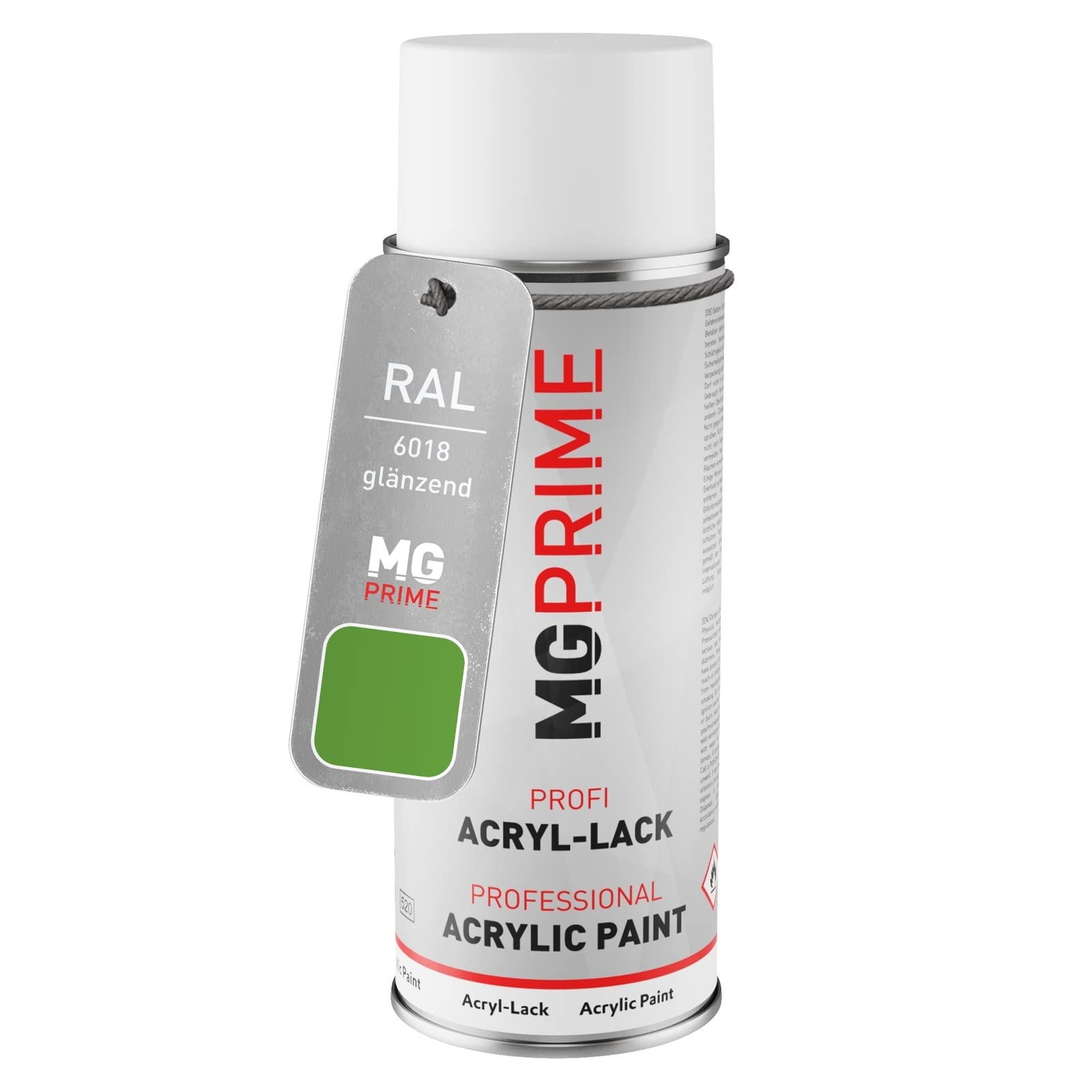 Mg Prime Yellow Green Ral 6018 /Gelbgrün Spray Can 400 Ml Glossy Quick-Drying