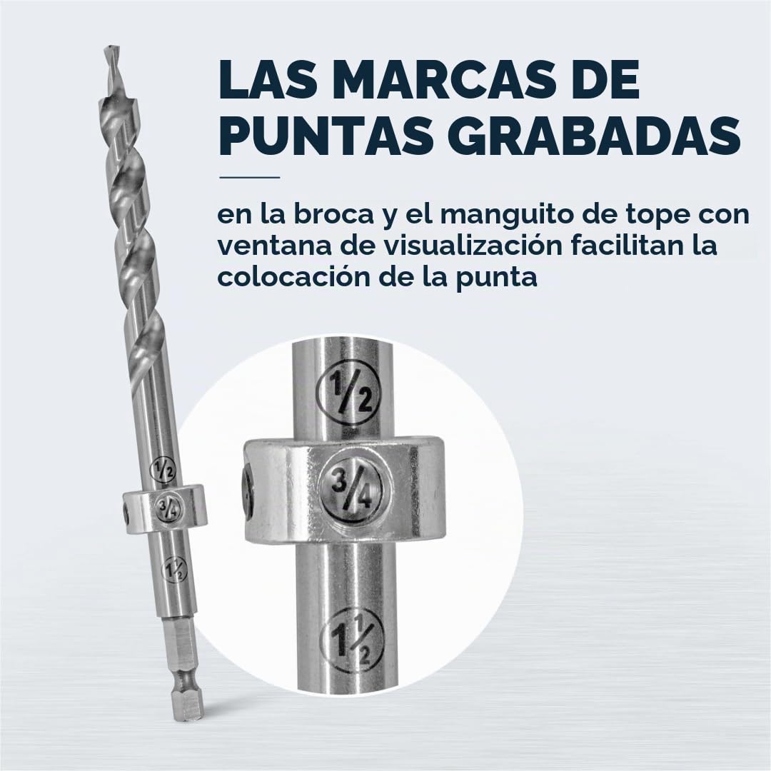 Kreg 320 Kit de Plantilla de Agujeros de Bolsillo para Madera, Herramienta de Carpintería de Bricolaje