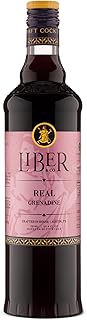 Liber & Co. Real Grenadine - 65% Cold-Pressed Pomegranate Juice & Orange Blossom Water - Essential for Tequila Sunrise, Shirley Temples & Classic Cocktails - Makes 50 Drinks (25.4 oz)