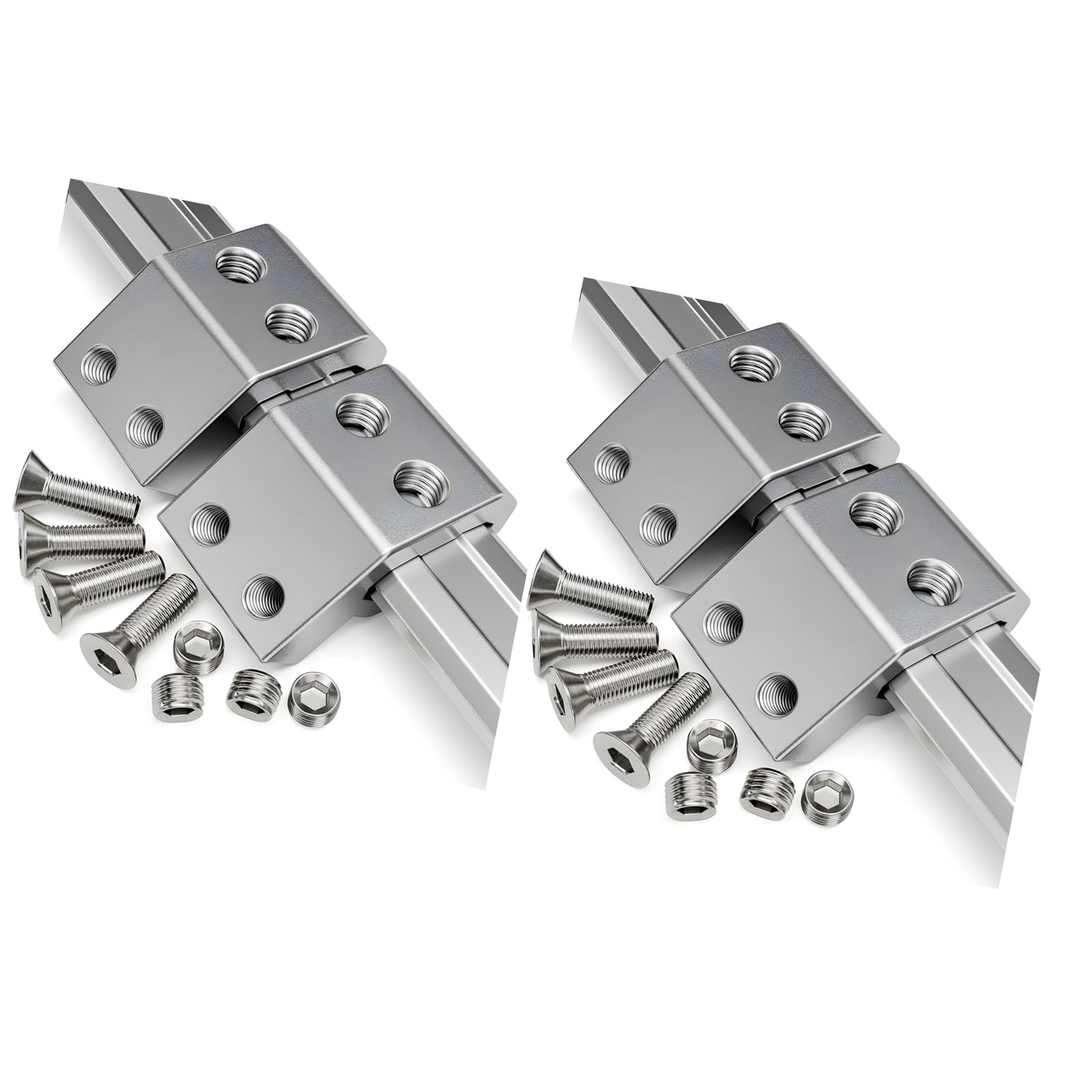 Rails Mounting Brackets Holders Clamps Includes All Hardware for Easy Installation Rails Systems Clamp