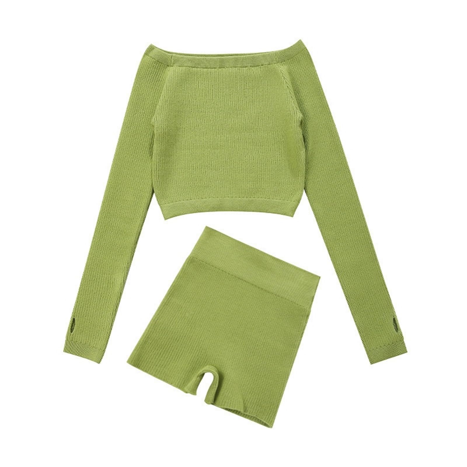 Ballet Suéter Cortos Set Conjunto de Top for niñas con pantalones cortos, ropa de gimnasia, baile de Ballet, calentador de piernas tejido, suéter de manga larga, conjunto de invierno Ropa Ballet Niña(