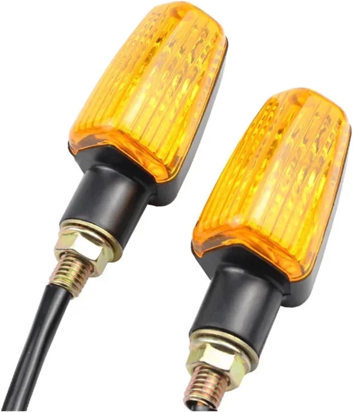 Generic Mini uniwersalne wskaźniki 2 szt. Uniwersalne kierunkowskazy motocyklowe, kierunkowskazy, bursztynowe akcesoria motocyklowe