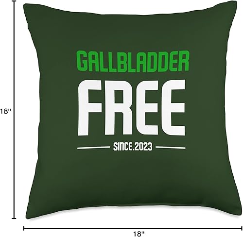 Miniatura 4 de Sailor Nostalgia Gifts Free Est. 2023 Recovery - Almohada para eliminar la vesícula biliar, 18 x 18 pulgadas, multicolor