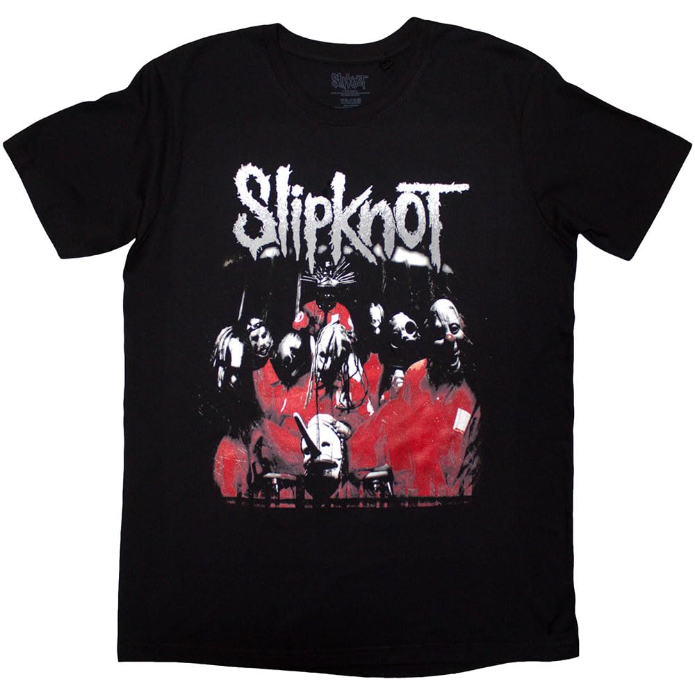 Rock Off officially licensed products Slipknot Stretched Barcode T Shirt M Black