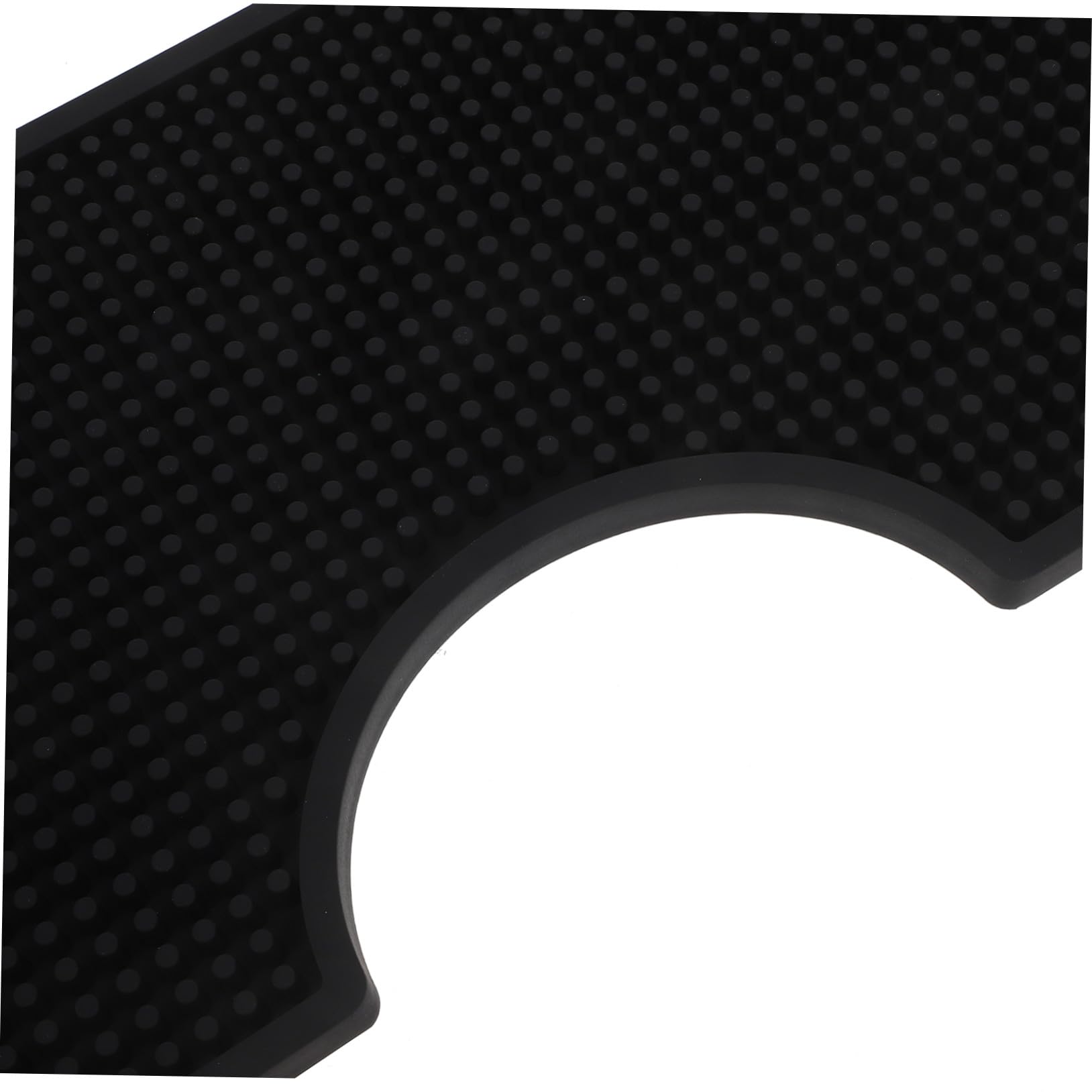 Tappetino Bar in Gomma Nero per Torre Birra, 30, 4x17, 8x2 Cm | Pvc Spesso, Forma Irregolare, Antiscivolo e Resistente al Calore, 1 Pezzo 3 Tappi