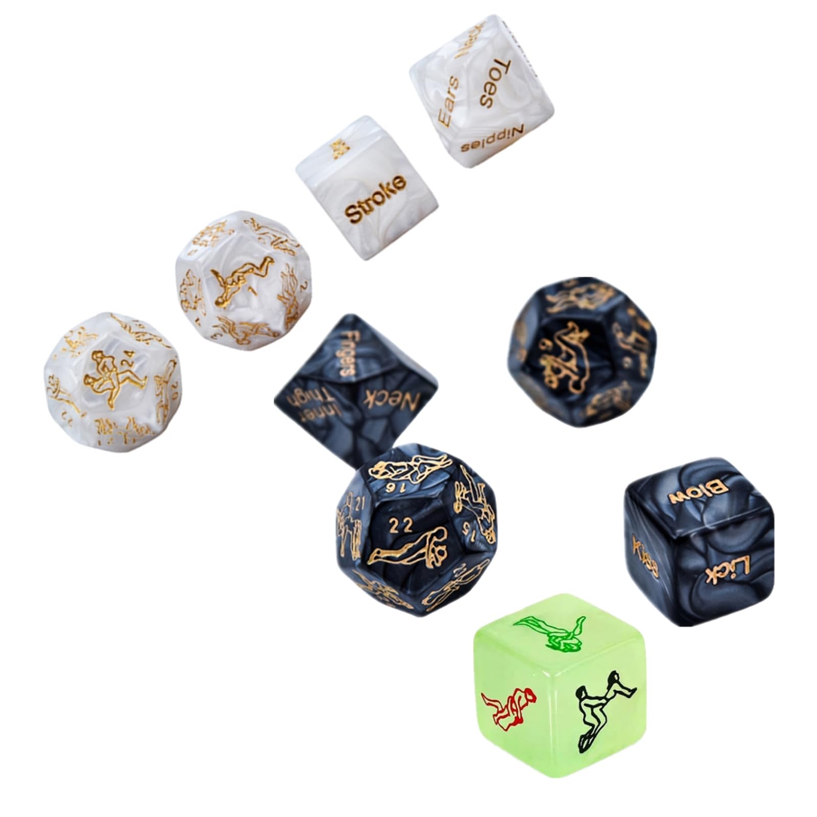 Amazon.com: 9Pcs Sex Dice for Adult Sex Games, Sex Dice Game