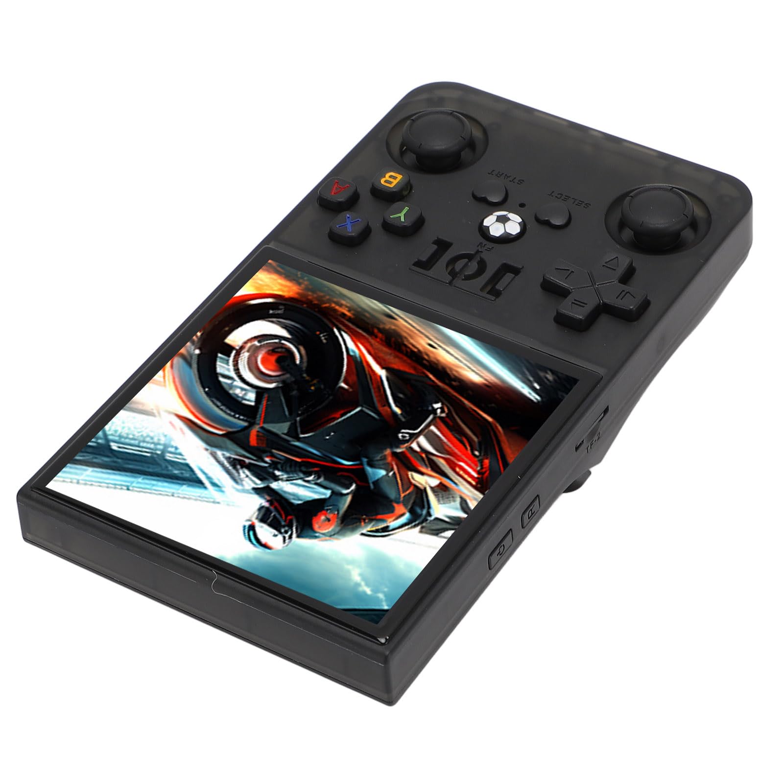 Console di gioco portatile retrò, dispositivo di gioco portatile con schermo IPS da 4 pollici 720x720, batteria ricaricabile da 4000 mAh, doppio joystick 3D per Linux, include (128 GB)