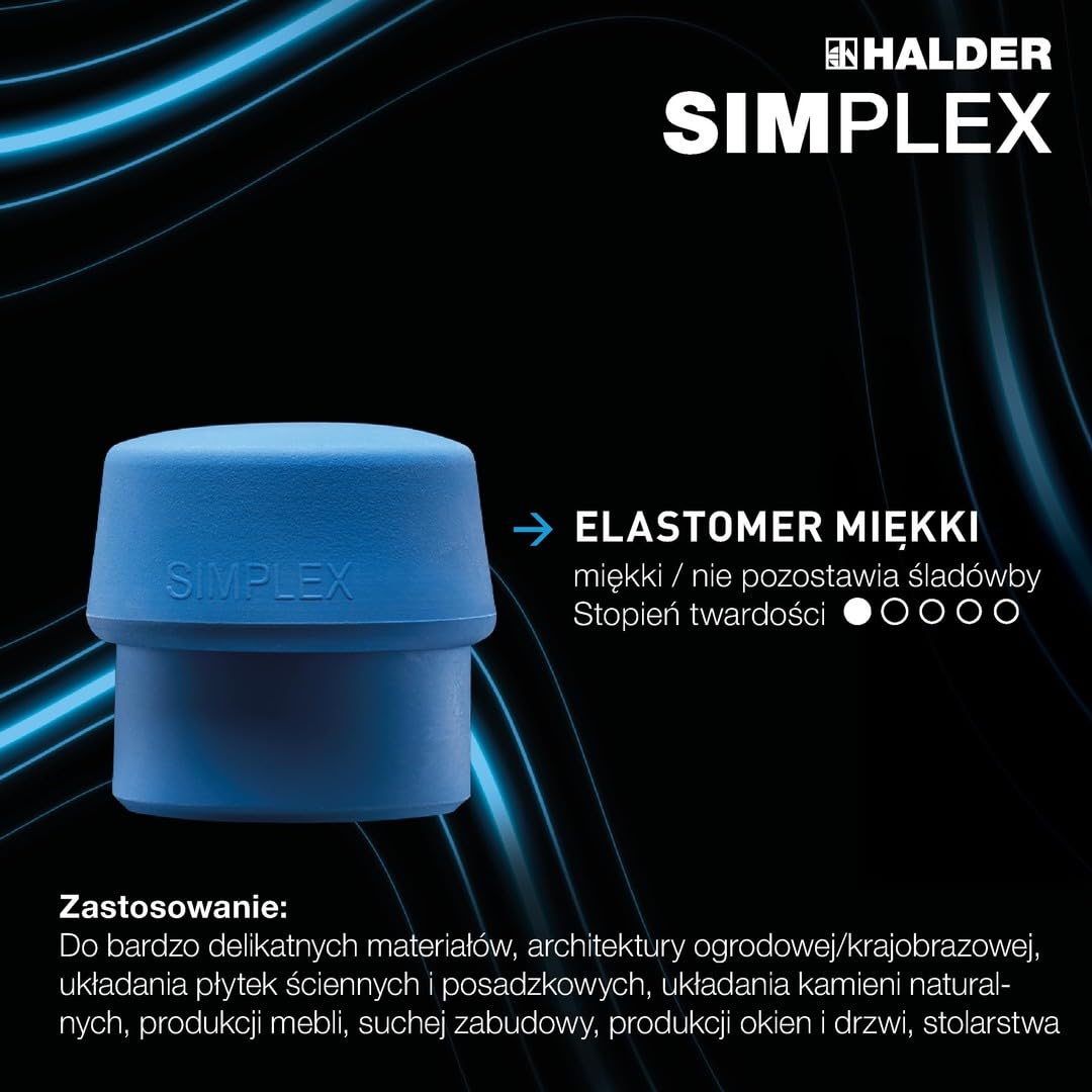 Obuch do młotka SIMPLEX 30 mm TPE-Soft Halder