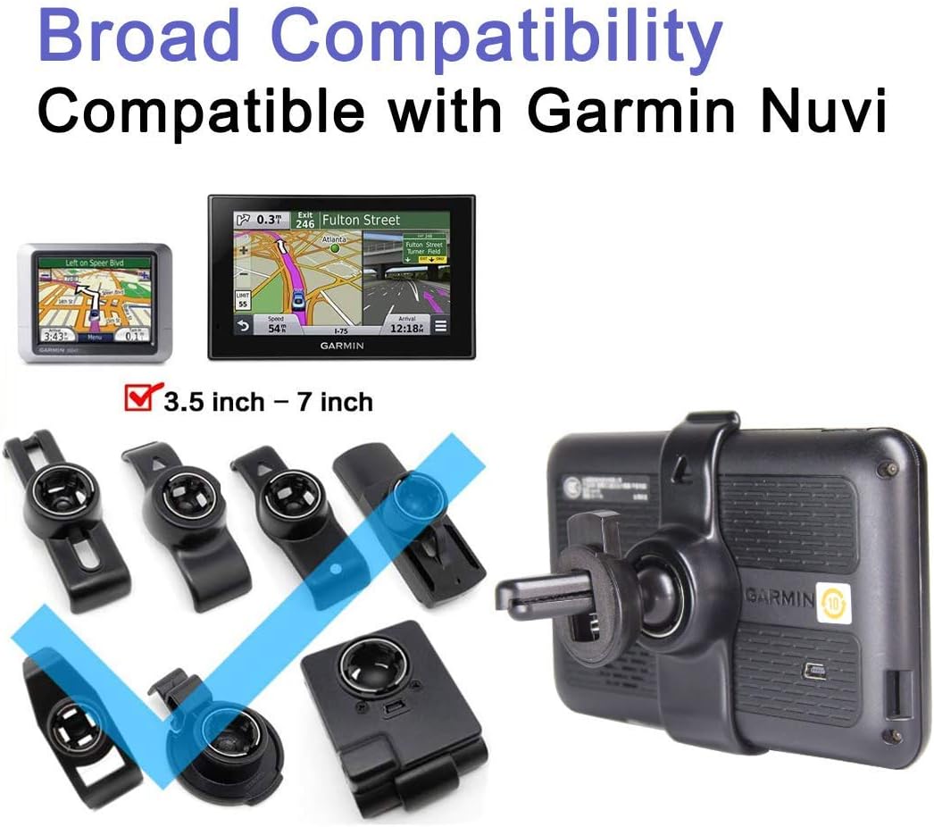 Garmin GPS Dashboard Mount, GPS Dash Mount Multifunctional Ball Plunger & Base, Flexible Installation for Dashboard, Mount for Garmin Nuvi GPS Replacement Base for Phone Mount (Pack of 2) : Electronics