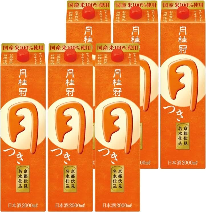 Amazon.co.jp: 月桂冠 月 つき パック 2000ml 2L×6本 : 食品
