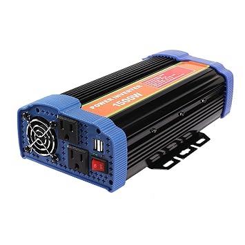 ELECTROPRIME 1500W Car Power Inverter DC 12V to 110V AC Inverter w 2.1A Dual USB Car Charger Charging Ports