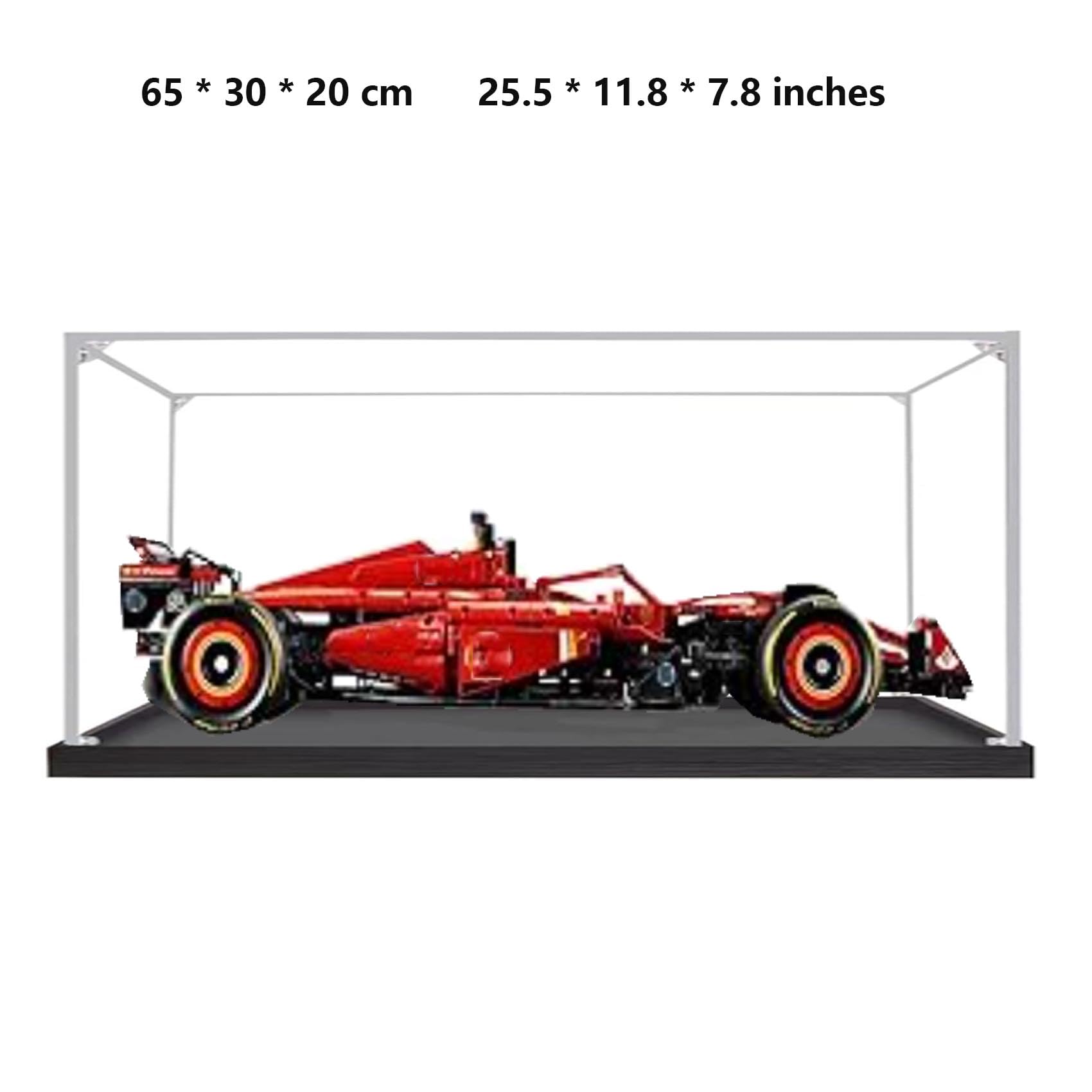 Espositore Acrilico Trasparente per Lego 42207 Racing, Scatola Espositiva Compatibile con Modello 42207 (Solo Scatola Espositiva) (2 mm)