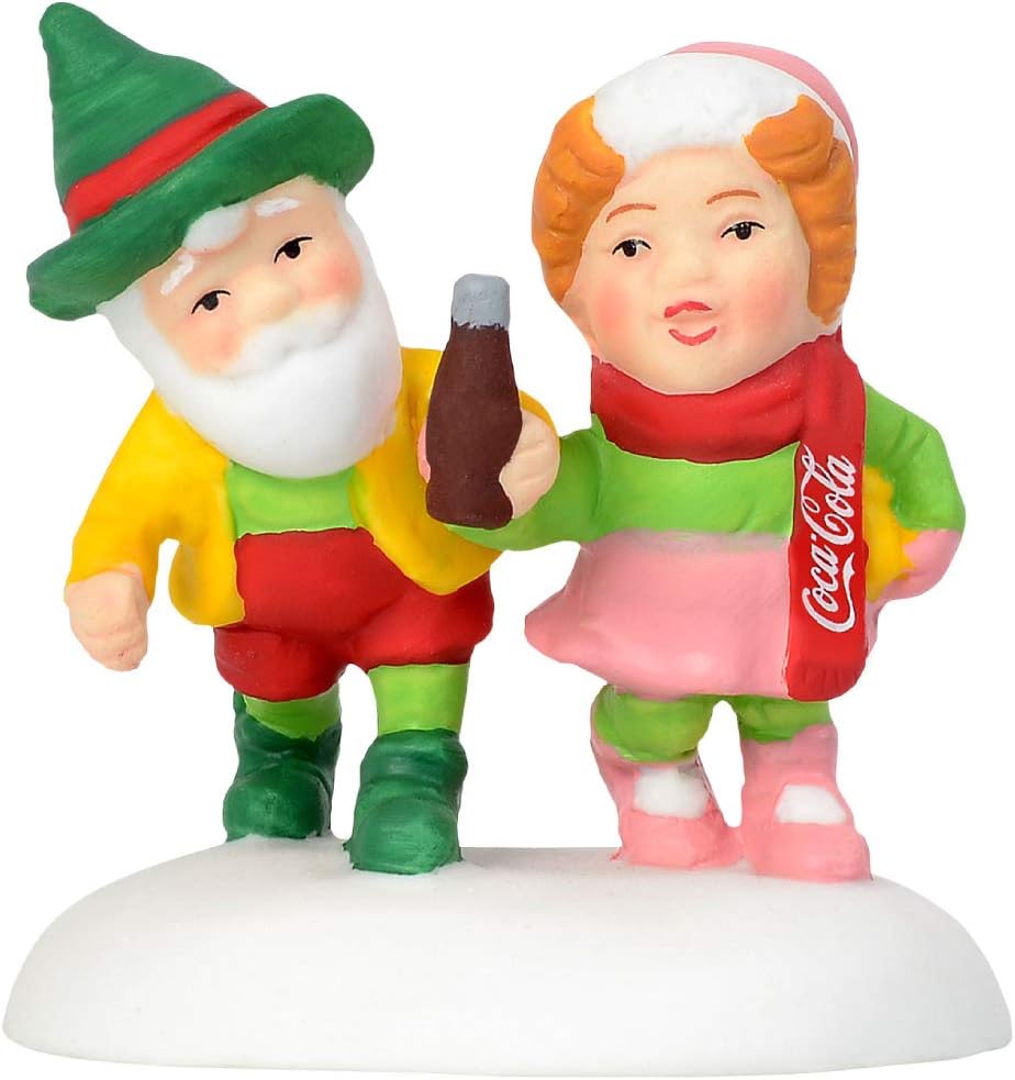 Department56 North Pole Series Village Accessories Have a Coke and a Smile Figurine, 1.57", Multicolor