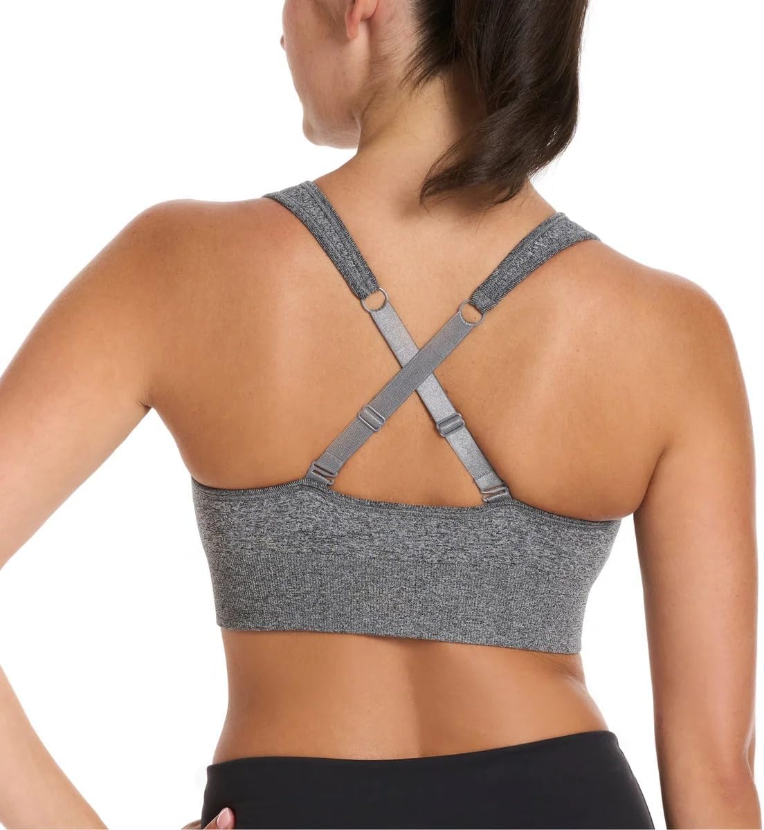 PUMA Sports Bra for Women Lightweight, Seamless Bras with Stretch Fit, 2-Pack - Image 8