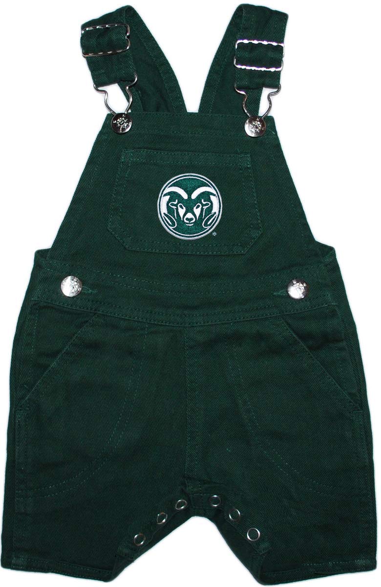 Creative Knitwear Colorado State University Baby and Toddler Short Leg Overalls