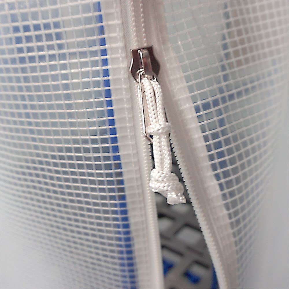 Housse de protection pour chariot à roulettes avec 2 fermetures éclair | Housse de protection pour chariot à grille | Convient à un usage alimentaire pour l'industrie et le commerce (73 x 83 x 140 cm