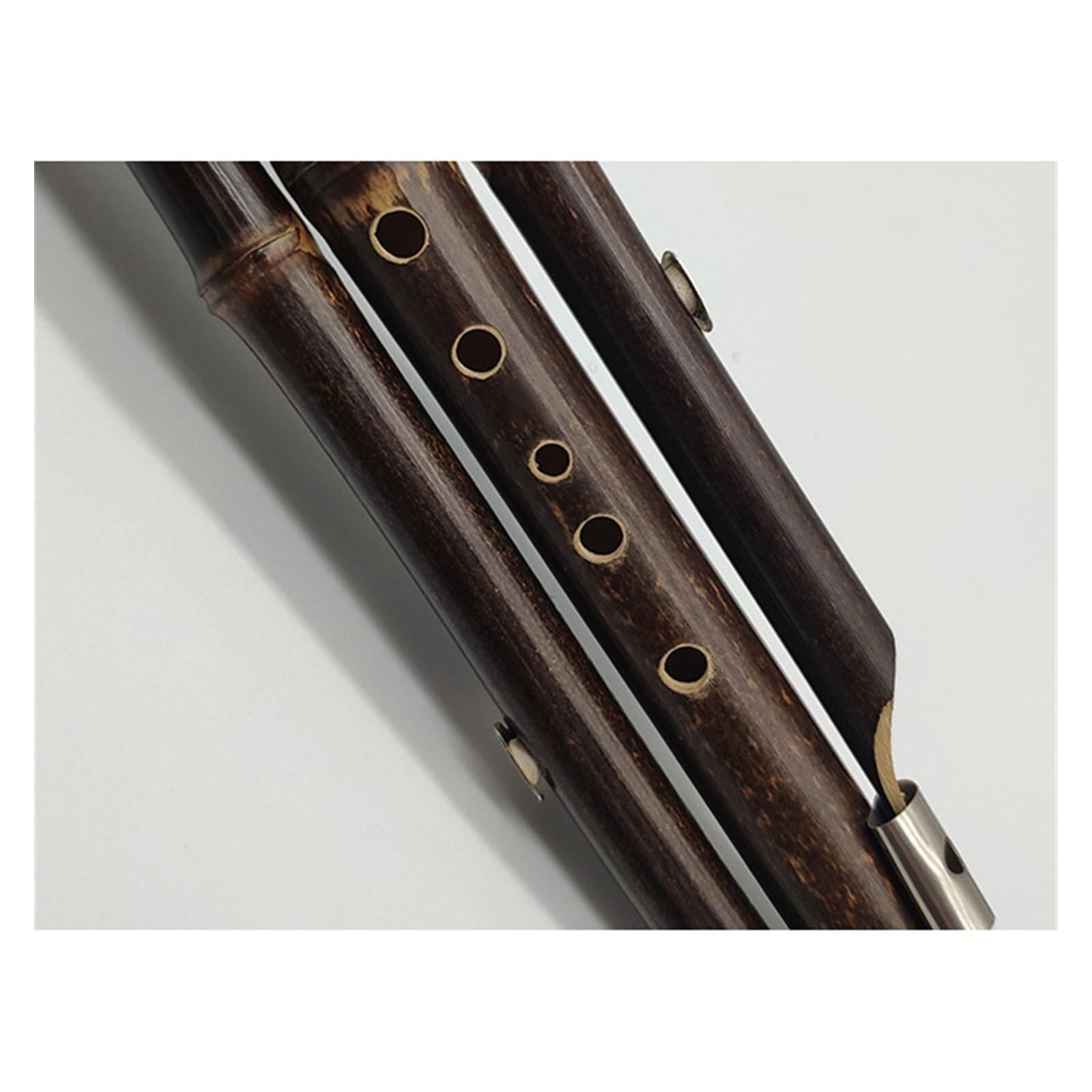 Instrumento chino de madera Hulusi flauta C llave desmontable estudiante principiante tocando flauta instrumento con estuche profesional Hulusi(D Key)