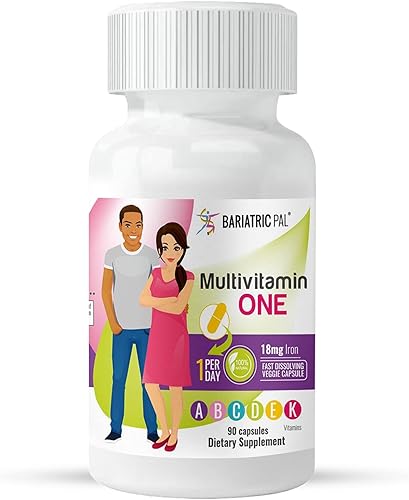 Miniatura 2 de BariatricPal Paquete de vitaminas bariátricas de 90 días (¡multivitamínico UNO 1 por día! Cápsula con 18 mg de hierro y citrato de calcio