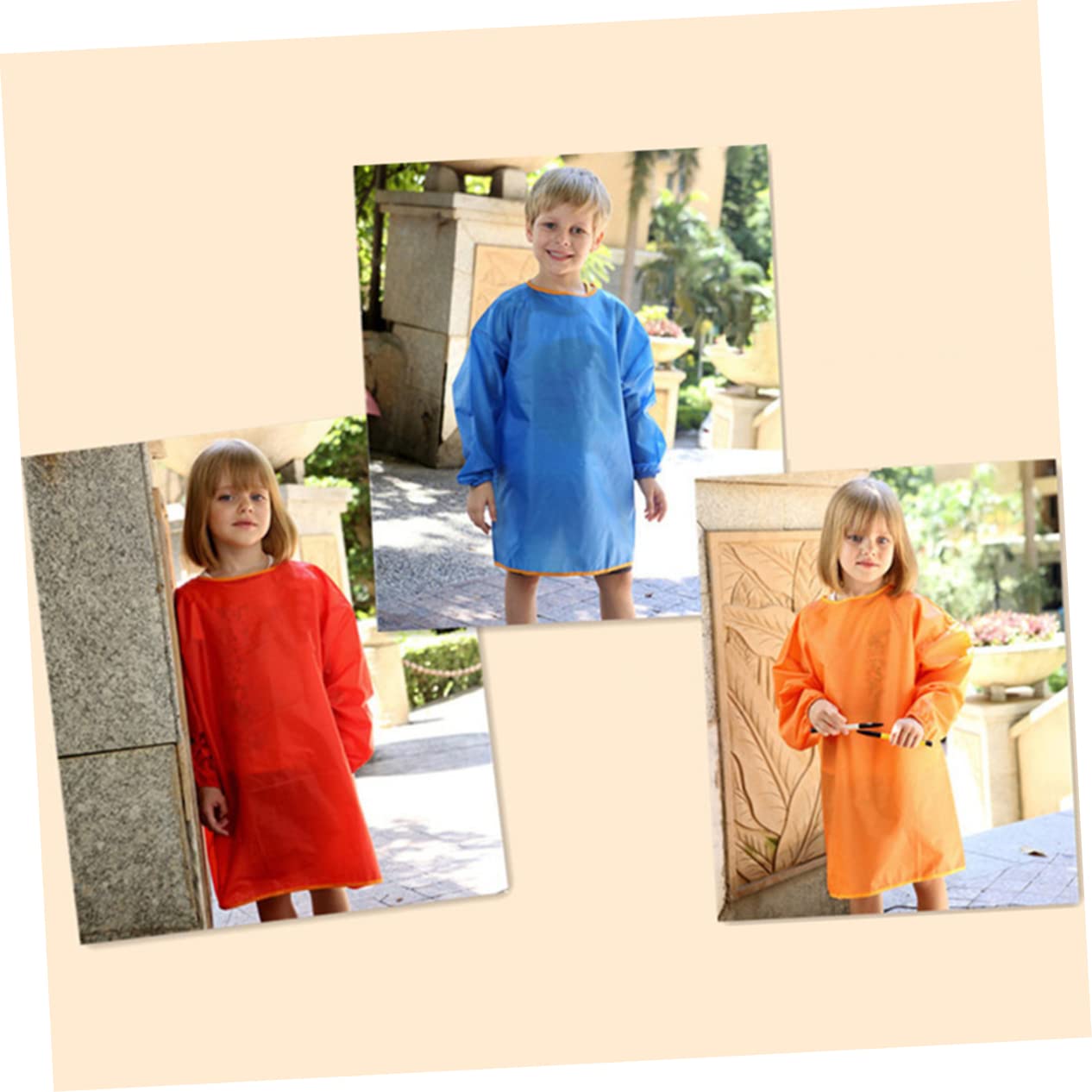 TOYANDONA grembiule da pittura impermeabile grembiule artistico per bambini camici per bambini camice da artista camice d'arte per bambini camice da pittura da lavoro abito bambino