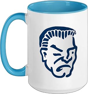 Yuma High School Criminals Ceramic Mug, Blue/White, 15oz