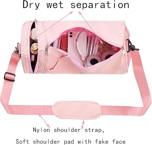 Miniatura 3 de Bolsas deportivas para mujeres y hombres, bolsa de viaje para deportes, bolsa de viaje y bolsos, gimnasio, bolsa de fitness, bolsa de lona para