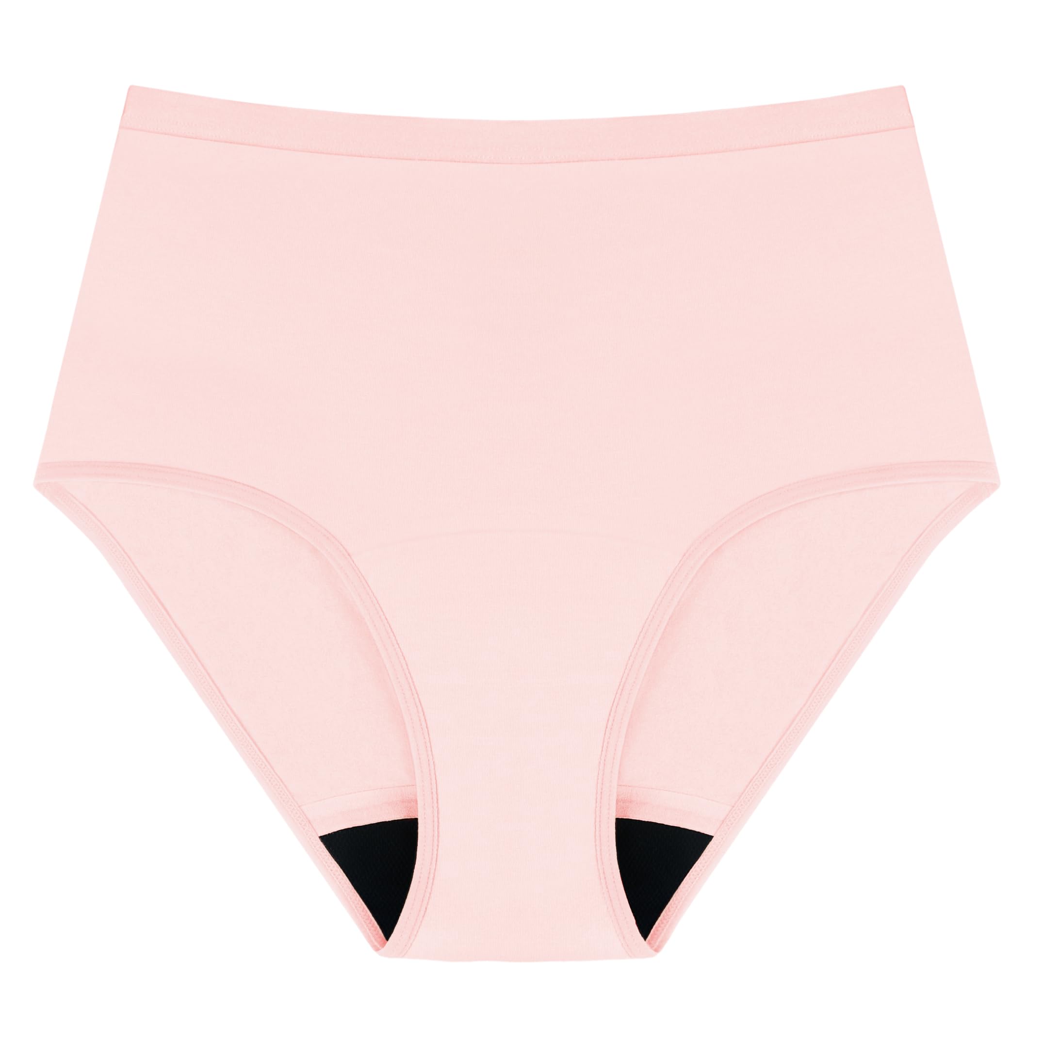 AIRCUTE Washable Urinary Incontinence Protective Underwear for Women Leak Proof Absorbent Reusable Panties 60ML 1 Pack (Pink, X-Large)