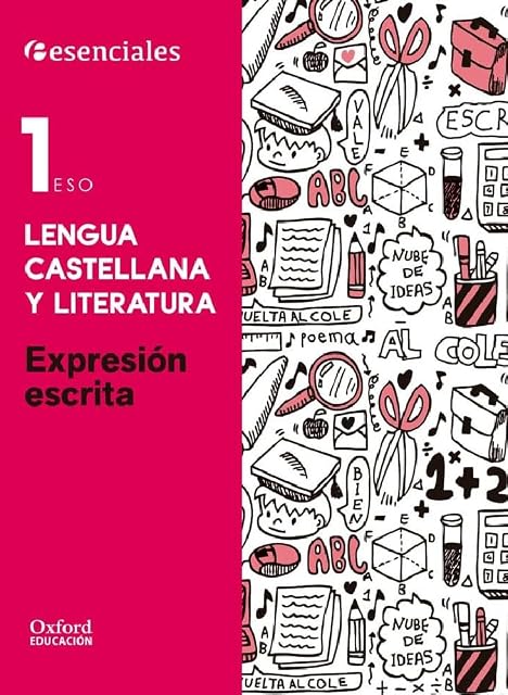 Portada de Esenciales Lengua 1º ESO Exp Escrita Ce