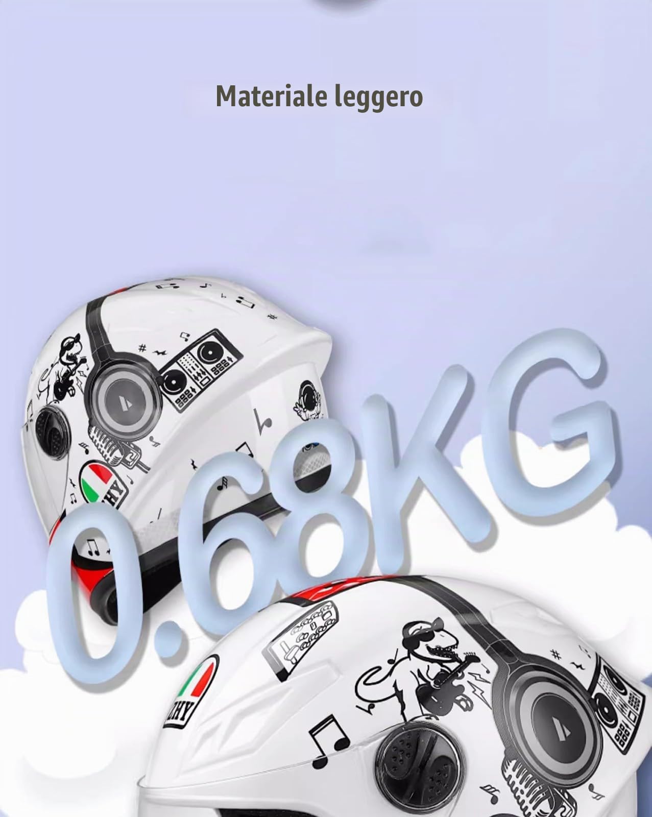 Casco Integrale per Bambini, Casco per Scooter Elettrico, ATV, Omologato ECE con Visiera Parasole per Bambini E Bambine dai 3 Ai 10 Anni C,48-54cm