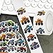 500PCS Monster Truck Stickers 10 Styles Sticker Rolls Cartoon Car Stickers Monster Truck Party Favors Waterproof Vinyl Stickers(500 Per Roll)