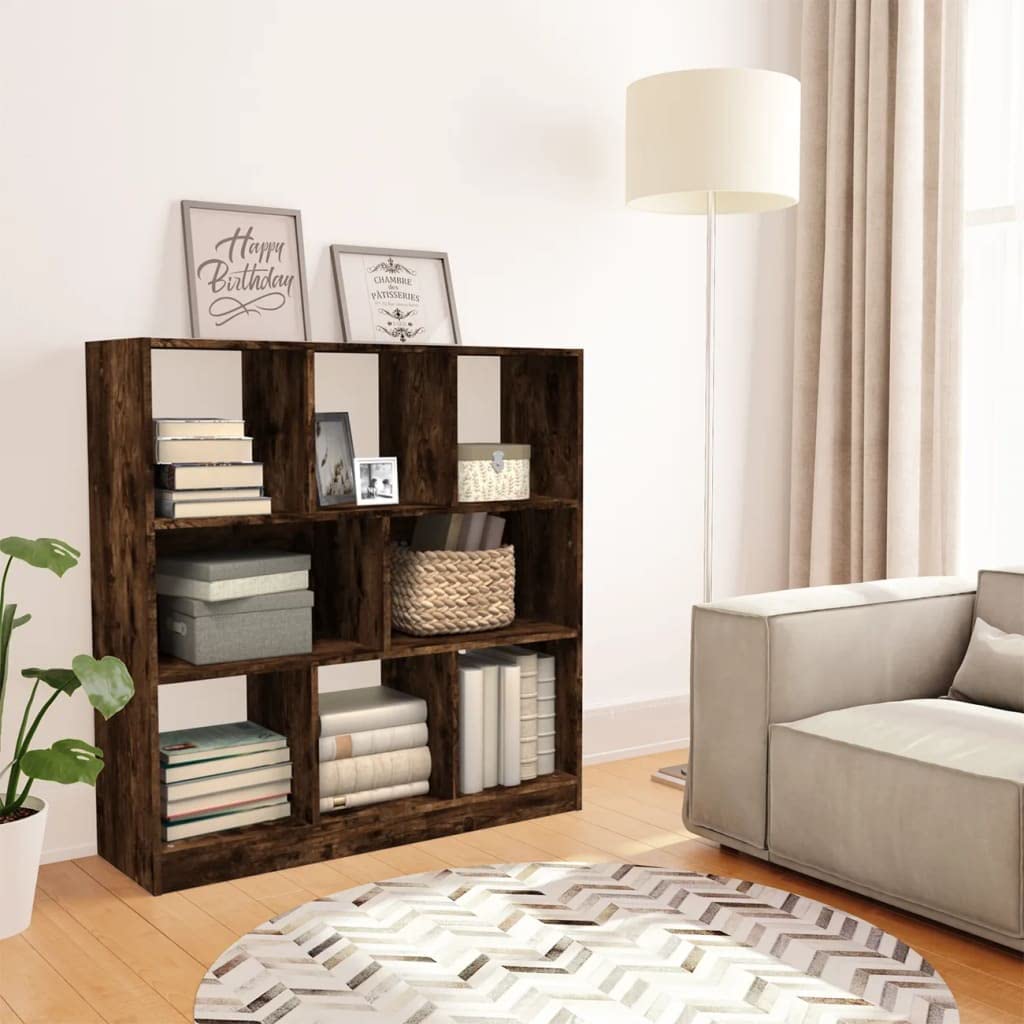 Generisch Bücherregal Räuchereiche 97,5x29,5x100 cm Holzwerkstoff,Möbel,Regalsysteme,Bücherregale Bücherschränke-826378