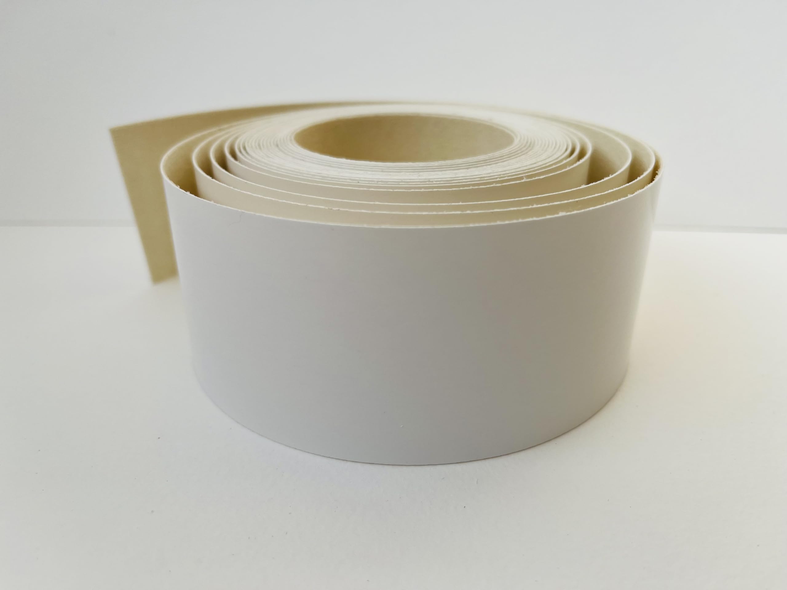 Melamine Edging 48Mm Wide White Vale Veneers Pre Glued Iron On Gloss Edging Tape 48Mm Wide X 5 Metres.