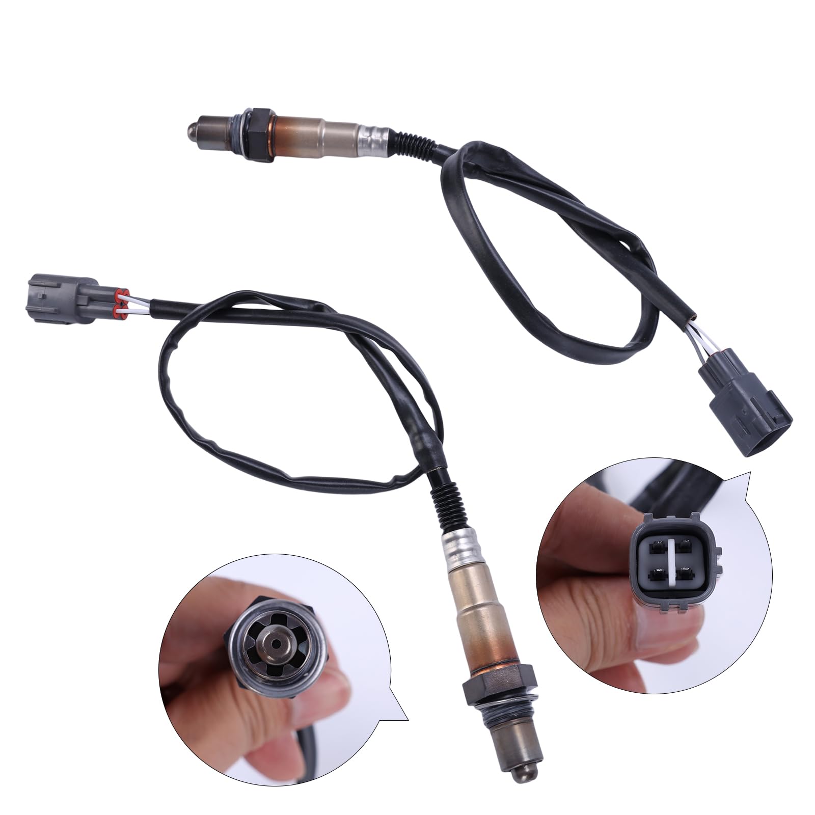 Lot de 2 sondes lambda pré-post-catalyseur pour Citroën C1 2005-2014, Toyota Aygo Yaris 1.0 VVTI, Peugeot 107 2005-2014, Daihatsu Sirion Capteur lambda Capteur d'oxygène Capteur de régulation