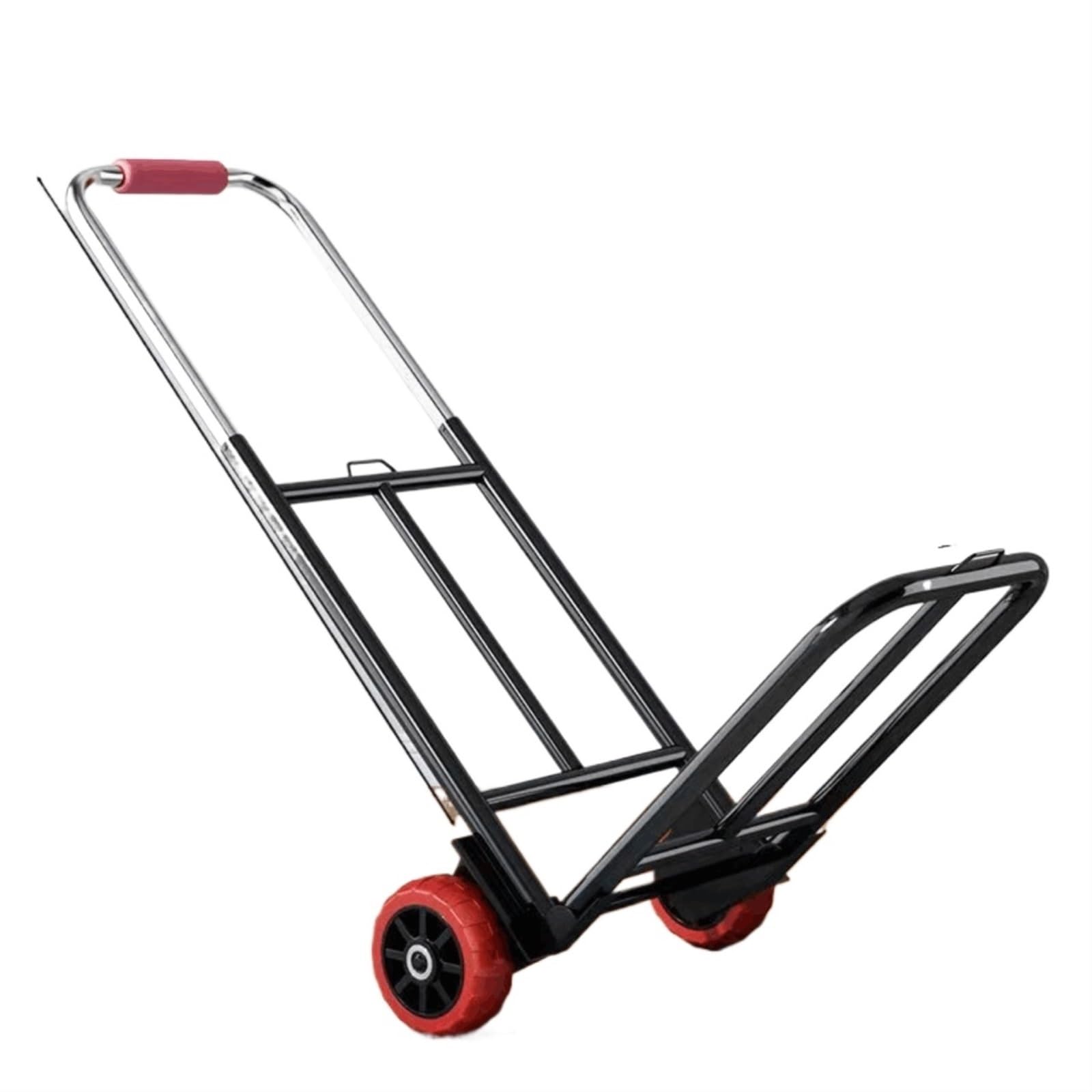 Gepäcktrolley, Mehrzweck-Handkarre mit 3 elastischen Seilen, verstellbar, zusammenklappbar, 70 kg, for Reisen im Freien, Lebensmitteltransport