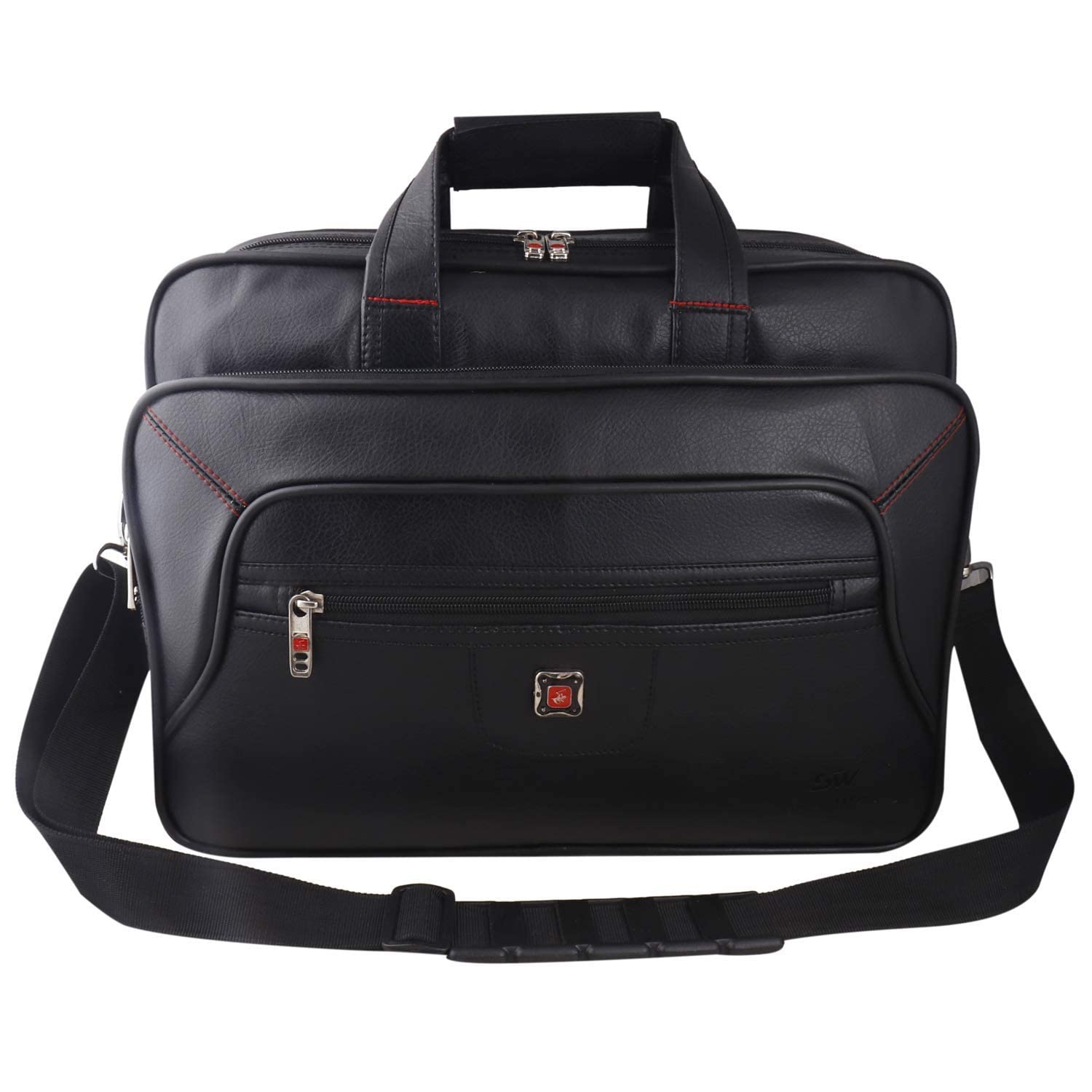 SW SUPER WORLDMen's Synthetic Leather Briefcase Best Laptop Messenger Bag Satchel | Shoulder Sling Office Bag for Men & Women.F
